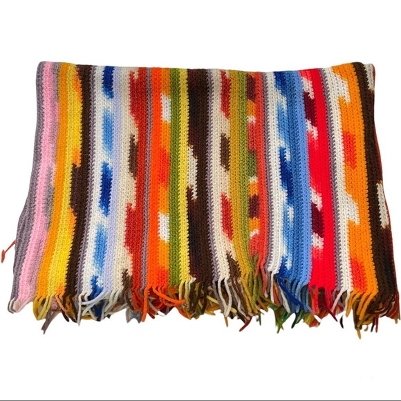 Other - Southwest or rainbow colored knitted throw blanket